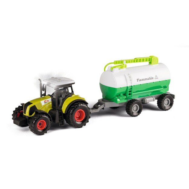 Bull - Tractor with large trailer 1:32, assorted (41856)