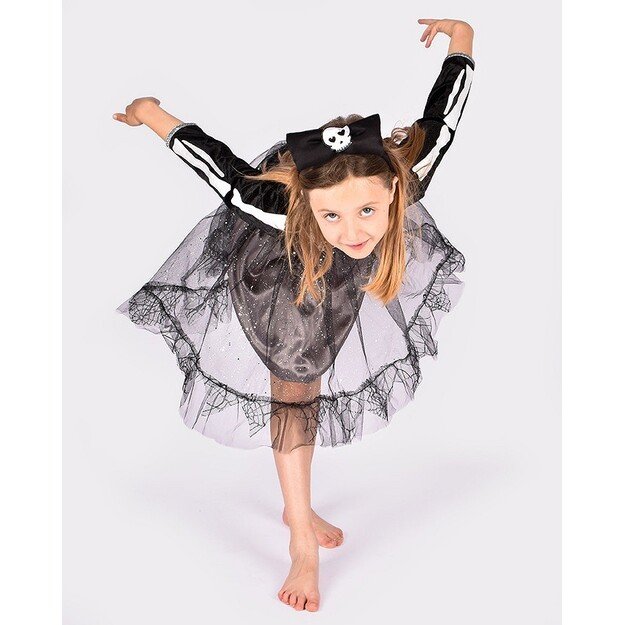 Den Goda Fen - Skeleton Dress w. Headband (134-140 cm) (F77734)