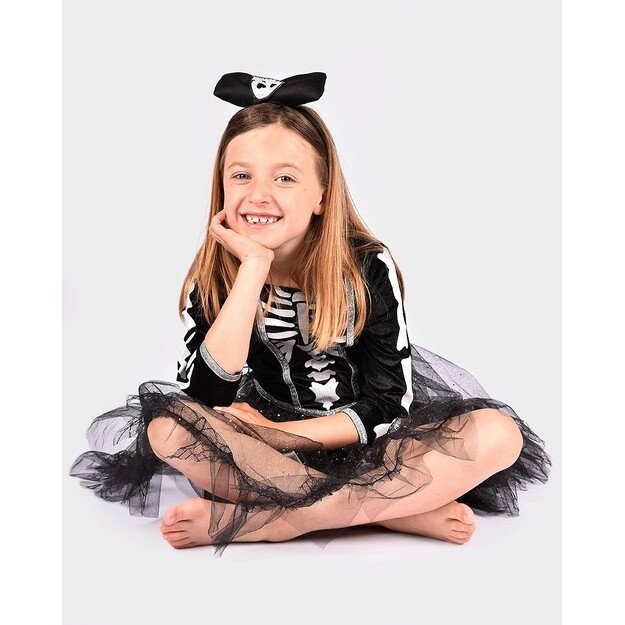 Den Goda Fen - Skeleton Dress w. Headband (134-140 cm) (F77734)