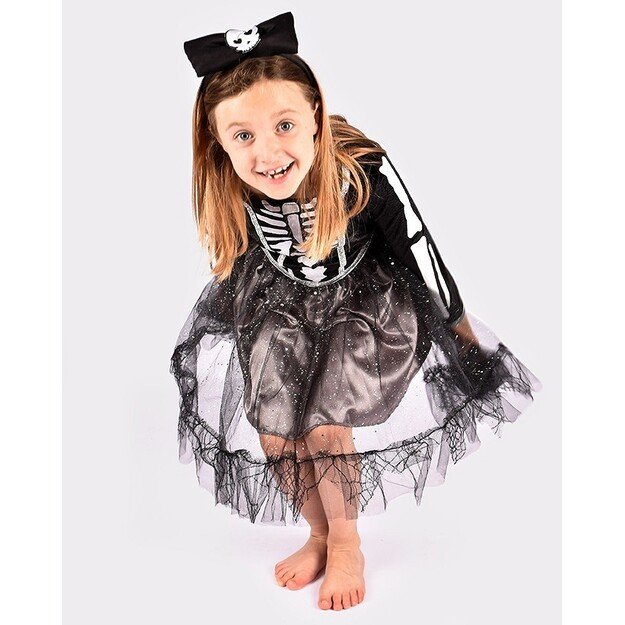 Den Goda Fen - Skeleton Dress w. Headband (134-140 cm) (F77734)