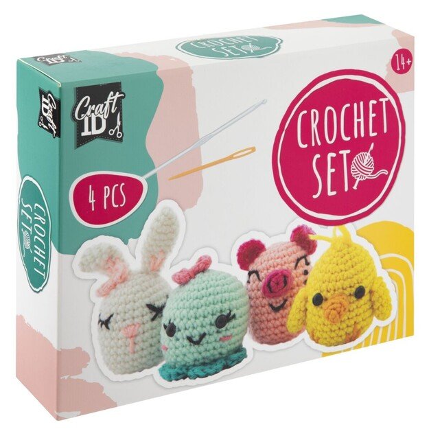 Craft ID - Crochet kit animals - 4 pcs (CR1721/GE)