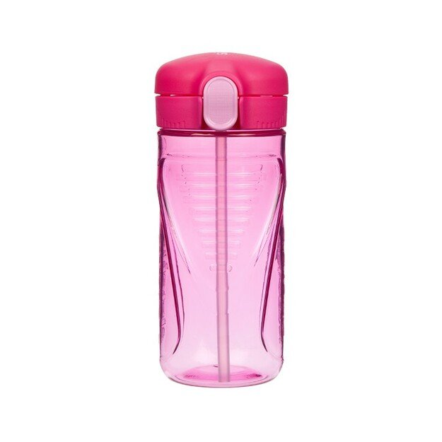 Sistema - 520ml Tritan Quick Flip Bottle - Pink