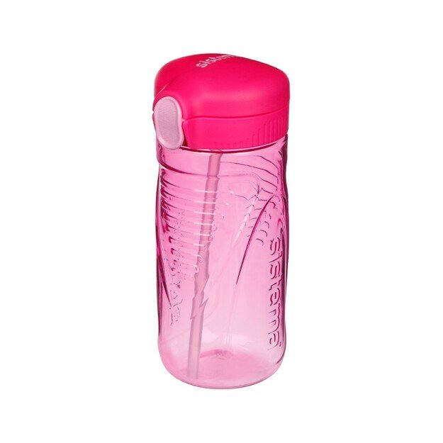 Sistema - 520ml Tritan Quick Flip Bottle - Pink