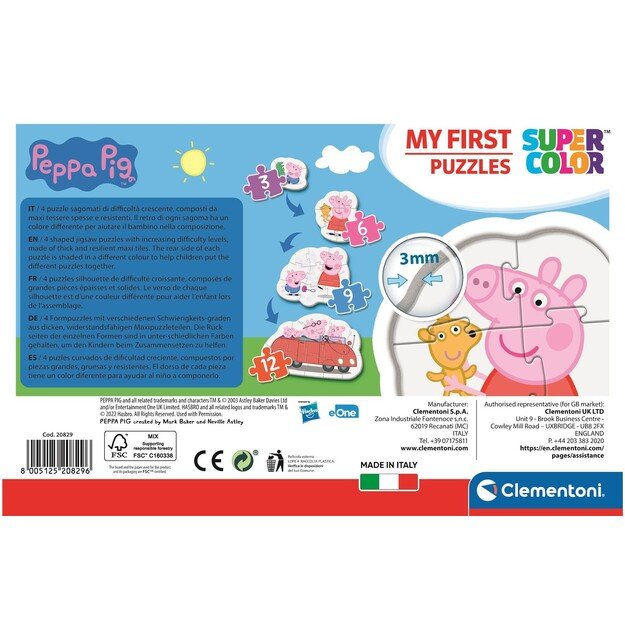 Clementoni - My first puzzle 3-6-9-12 pcs - Peppa Pig (20829)