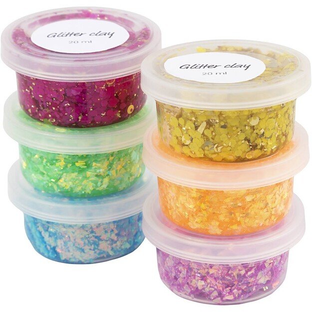 DIY Kit - Glitter Clay 6 pcs. (78746)