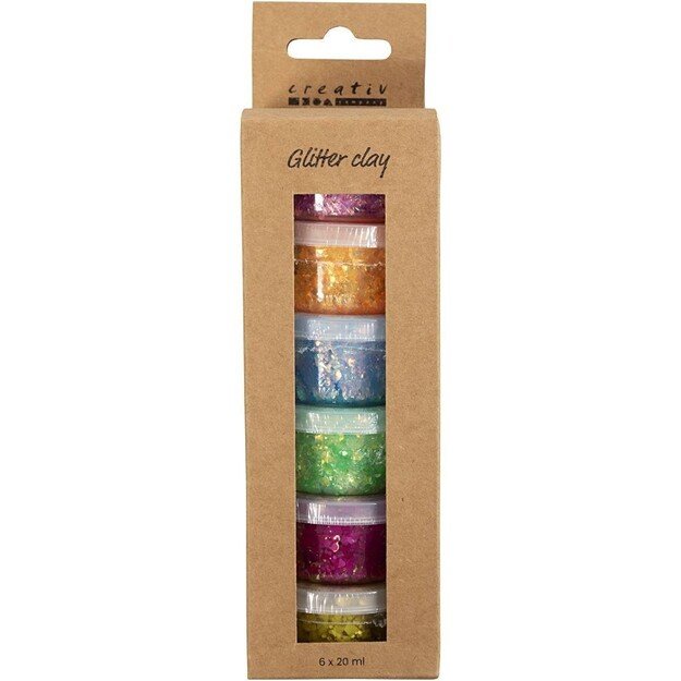 DIY Kit - Glitter Clay 6 pcs. (78746)