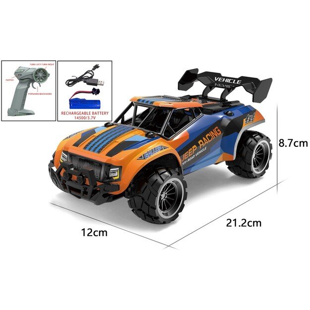 TEC-TOY - R/C 1:20 2,4G 3,7V Li-ion - Blue/orange