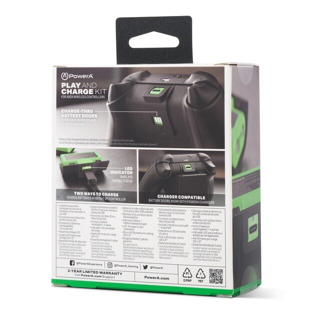 PowerA Play & Charge Kit - Xbox Series X/S - Black