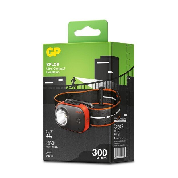 GP - Xplor Rechargeable Headlamp, PHR16, 300 lumens