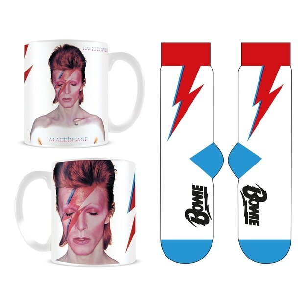 Pyramid International - David Bowie Mug & Sock Set - UK sizes 3-8 (EU 36-41)