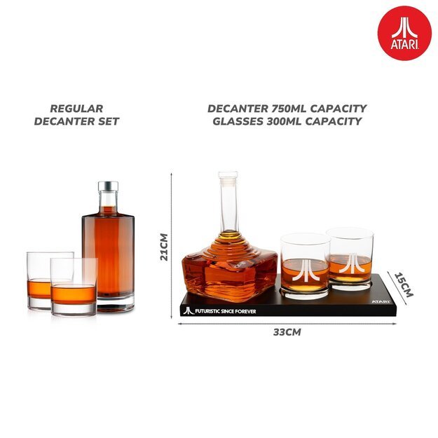 Official Atari Joystick Decanter Set