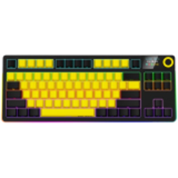 Gaming Keyboard LORGAR LRG-KBP70TKLW-YL-US