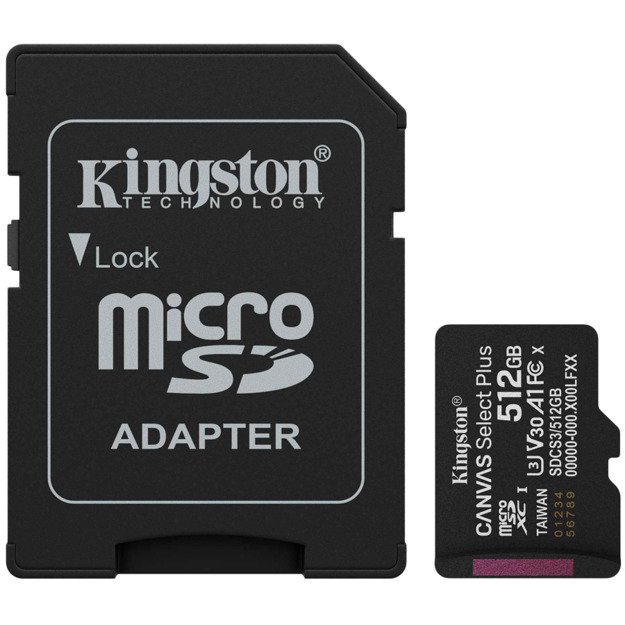 Memory Flash cards KINGSTON SDCS3/512GB 1