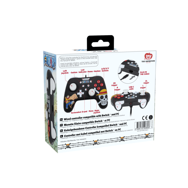 Konix Manette Filaire Switch Wired Controller - One Piece