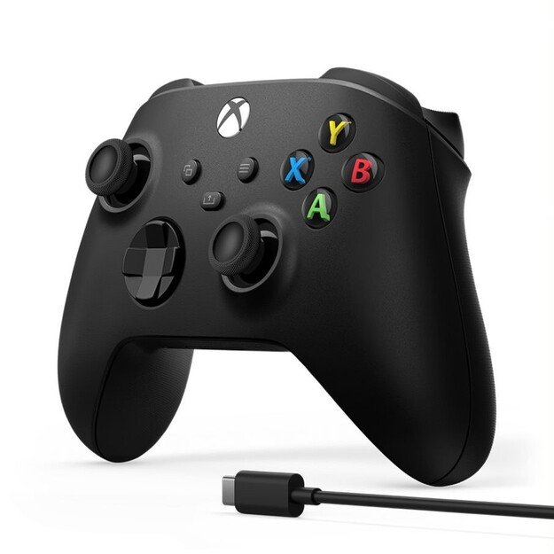 Microsoft Xbox X Wireless Controller Black + USB PC Cable