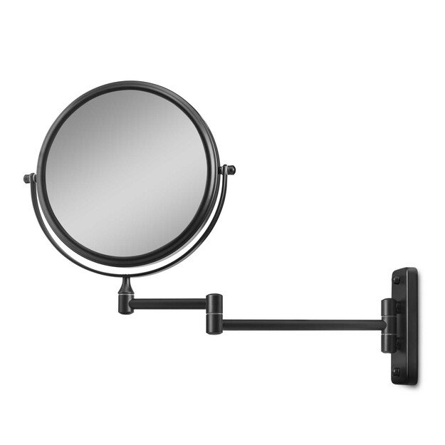 Gillian Jones - Double-Sided Wall Mirror w. x10 Magnification - Black