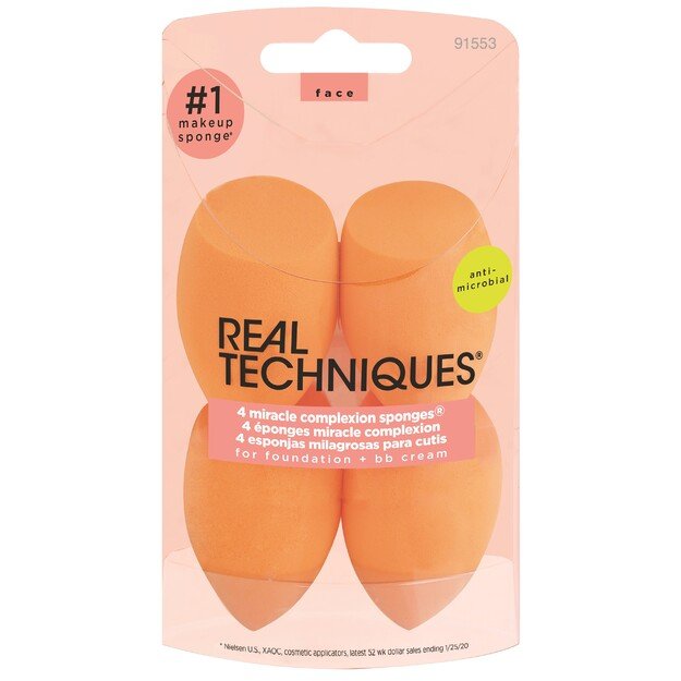 Real Techniques - Miracle Complexion Sponge 4 Pack