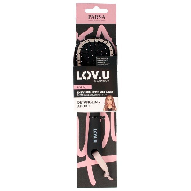 Parsa - LOV.U W&D Detangling Brush Mini Black