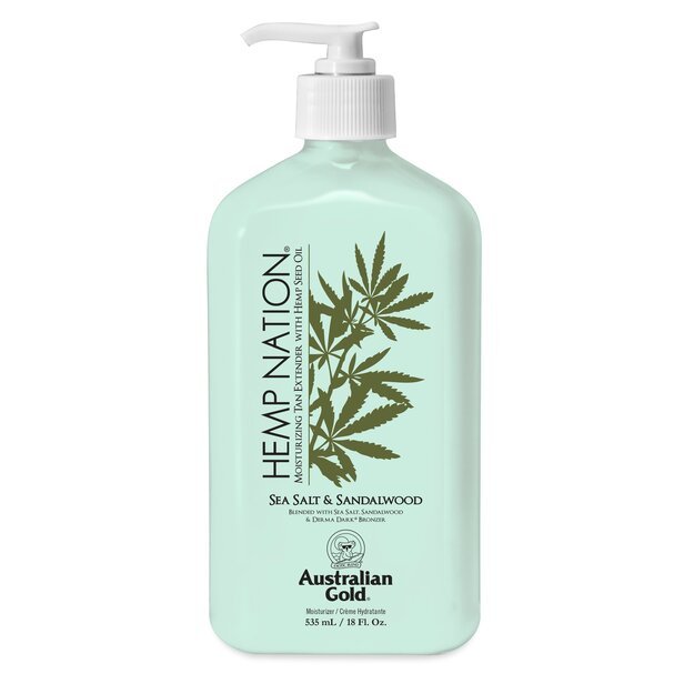 Australian Gold - Hemp Nation Sea Salt & Sandalwood Tan Extender Body Lotion 535 ml