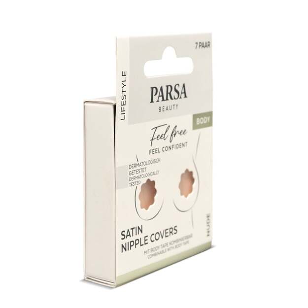 Parsa - Satin Nipple Covers 7 pcs - Nude