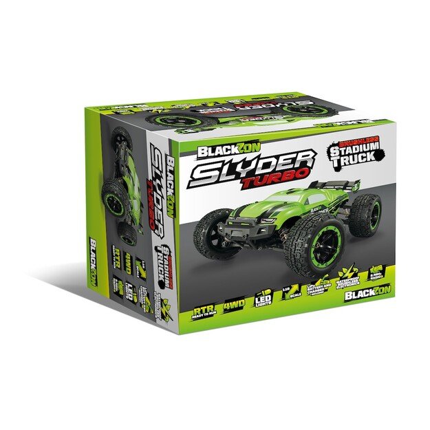 BLACKZON - Slyder ST Turbo 1/16 4WD 2S Brushless - Green (540202)